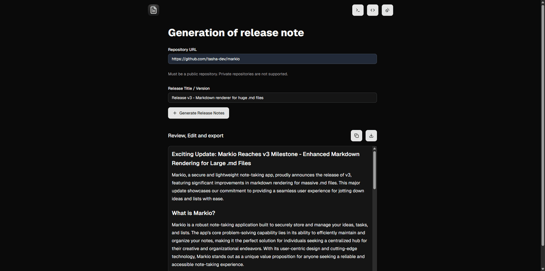 Relog Interface Preview