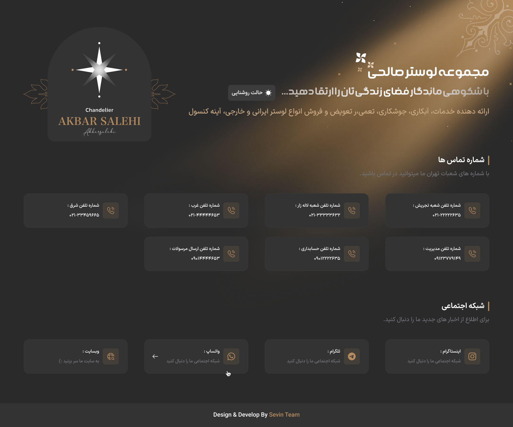Luster Salehi Bio Page